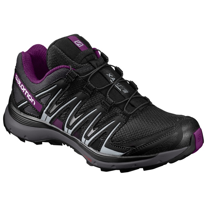 Salomon XA LITE W - Womens Trail Running Shoes - Black/Purple - NZ (53812-MCUT)